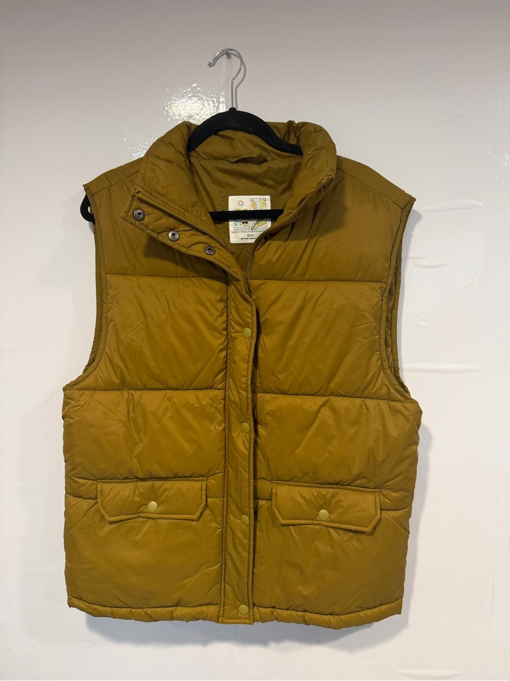 Aerie‎ Offline Puffer Vest in Mustard Yellow